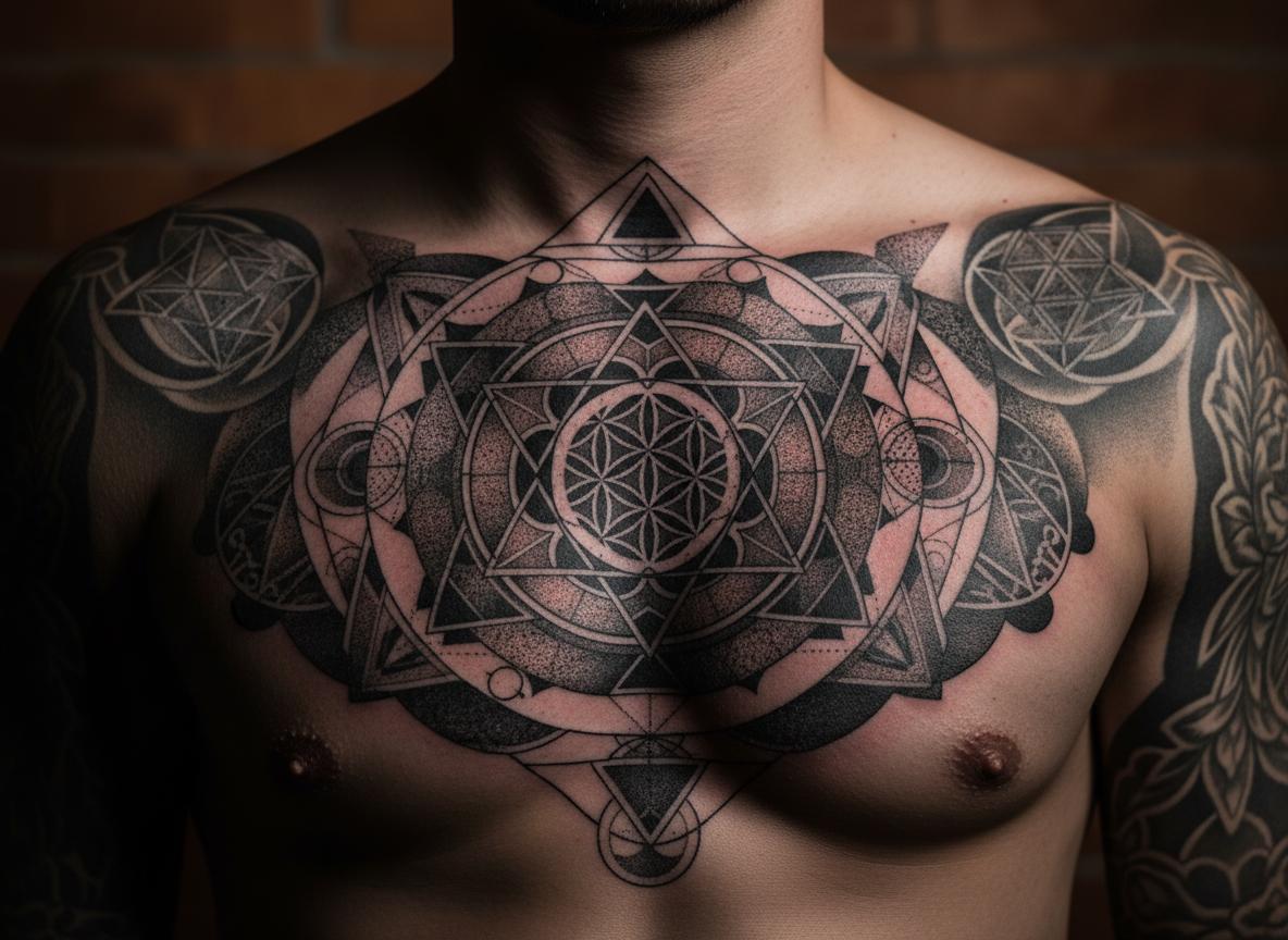 Geometric Sacred Geometry Tattoo